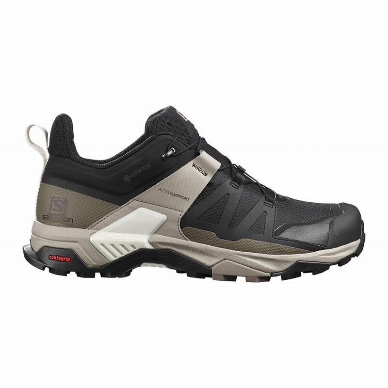 Salomon Israel X ULTRA 4 GORE-TEX - Mens Hiking Shoes - Black (ZBKF-53628)